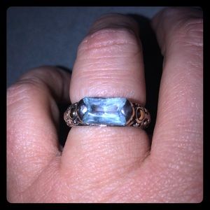John Hardy blue topaz ring size 7